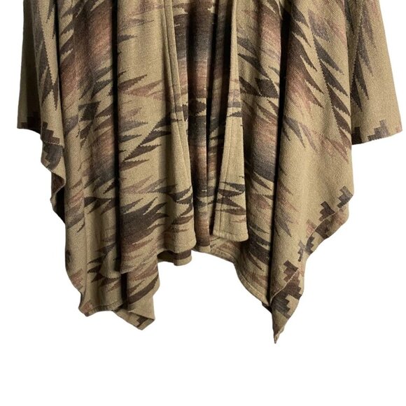 Zighilli Women's Soft Knit Tan Patterned Shawl - Picture 3 of 6